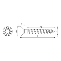 Wkręt do drewna ASSY